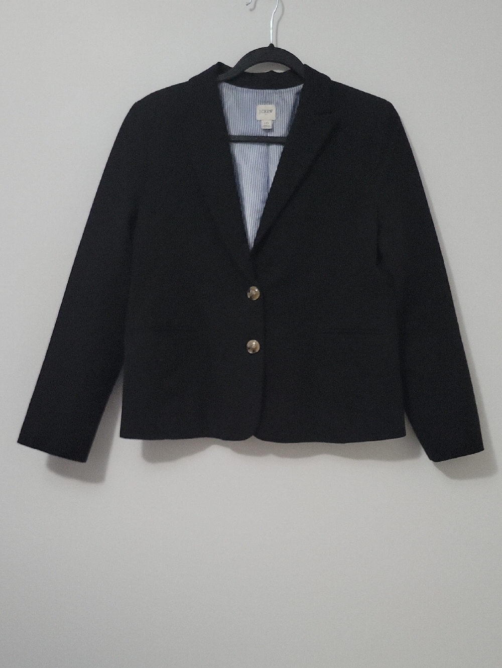 J. Crew Navy Two-Button Blazer, Size 10